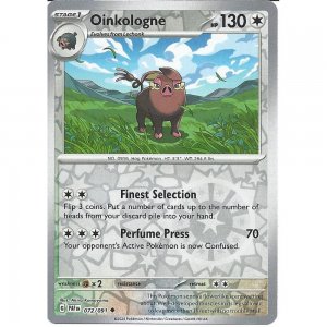 Pokémon card Oinkologne 072/091 Reverse Holo - Paldean Fates