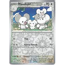 Pokémon card Maushold 074/091 Reverse Holo - Paldean Fates