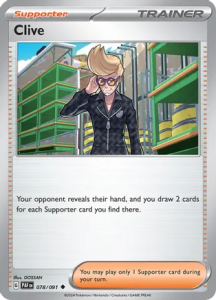 Pokémon card Clive 078/091 - Paldean Fates