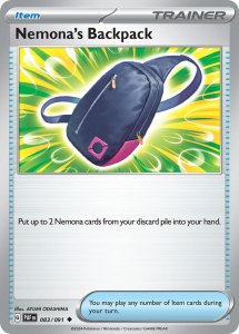 Pokémon karta Nemona's Backpack 083/091 - Paldean Fates
