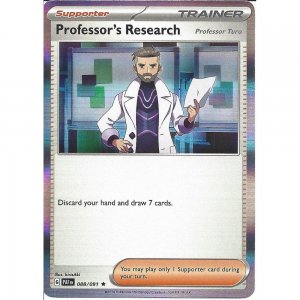 Pokémon card Professor's Research 088/091 Holo - Paldean Fates