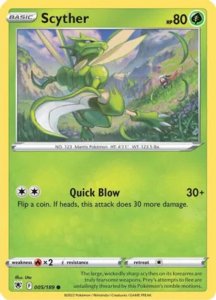 Pokémon card Scyther 005/189