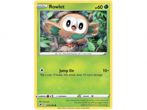 Pokémon karta Rowlet 019/189
