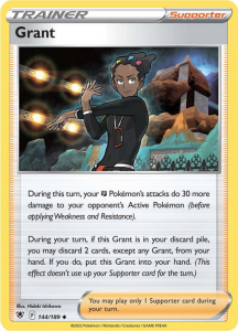 Pokémon card Grant 144/189