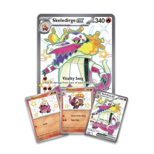 Pokémon card Crocalor, Fuecoco, Skeledirge ex a Jumbo Skeledirge ex