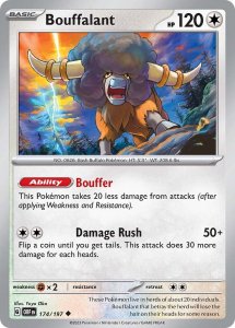 Pokémon card Bouffalant 174/197