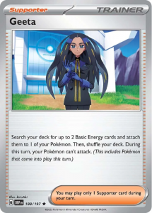 Pokémon card Geeta 188/197 Holo