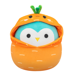 SQUISHMALLOWS Owl in carrot costume - Winston, 30 cm