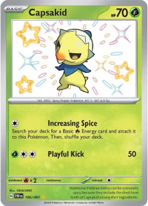 Pokémon card Capsakid 106/091 - Paldean Fates