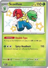 Pokémon card Scovillain 107/091 - Paldean Fates