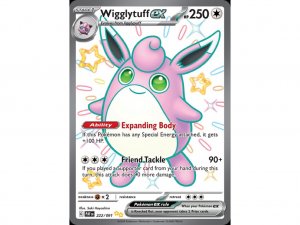 Pokémon card Wigglytuff ex 222/091 - Paldean Fates