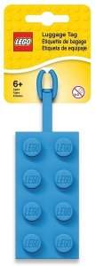 LEGO Jmenovka na zavazadlo - kostka modrá
